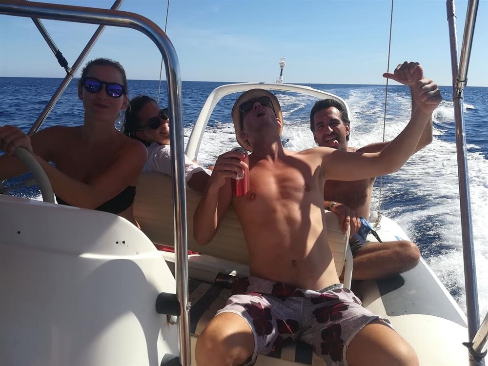 Balkan Campers customers rented a boat on Vis island, Croatia