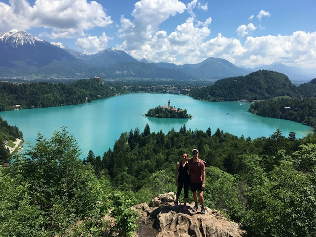 Best view of Lake Bled from Balkan Campers customers