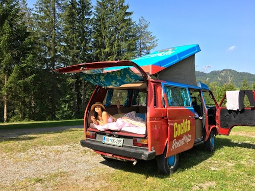 Balkan Campers customers camping in Triglav National Park, Slovenia