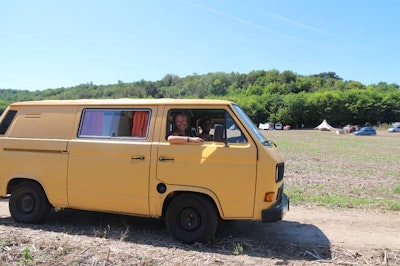 Balkan Campers customers visiting music festival in Hungary