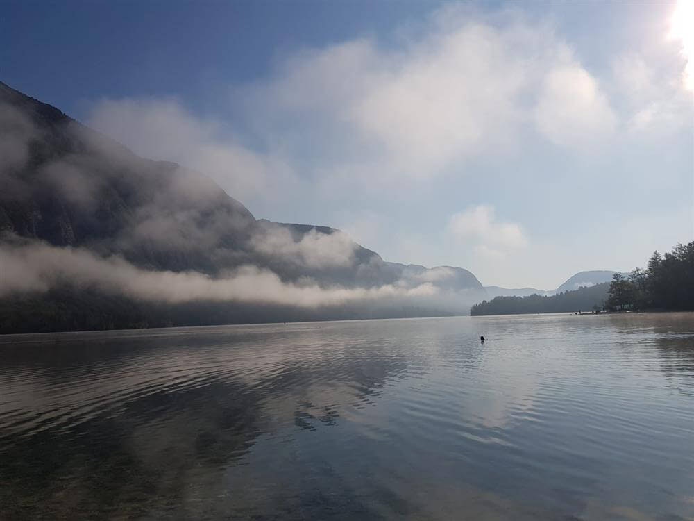 Morning view of Lake Bled, Slovenia