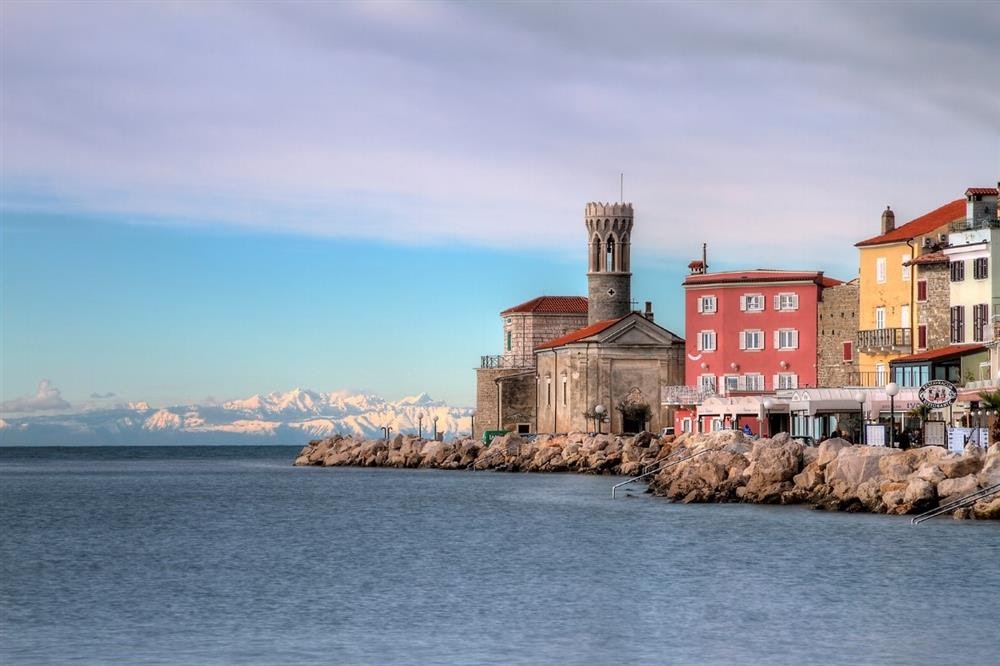 beautiful coastal Mediterranean town Piran, Slovenia
