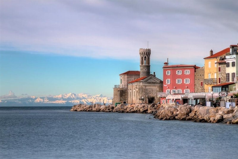 beautiful coastal Mediterranean town Piran, Slovenia