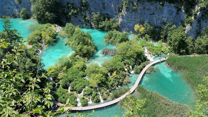 Balkan Campers customers visiting Plitvice Nacional Park