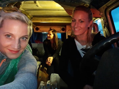 Three girls took VW T3 from Balkan Campers on Rolling Stones