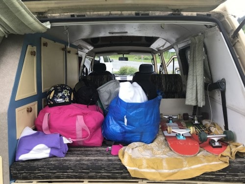 Big backpack of VW T3 from Balkan Campers