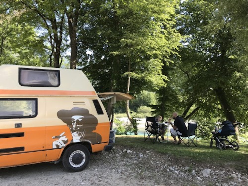 Vintage VW bus from Balkan Campers