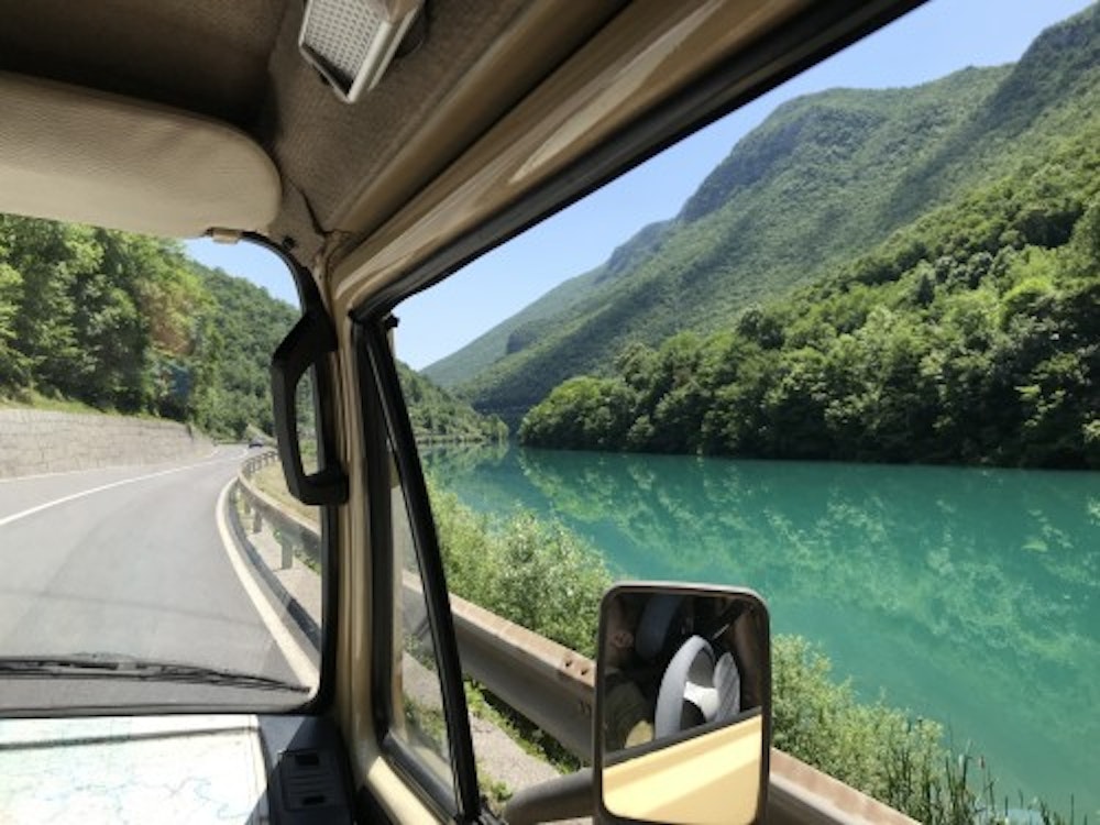 Panoramic road in Soča valley, Slovenia