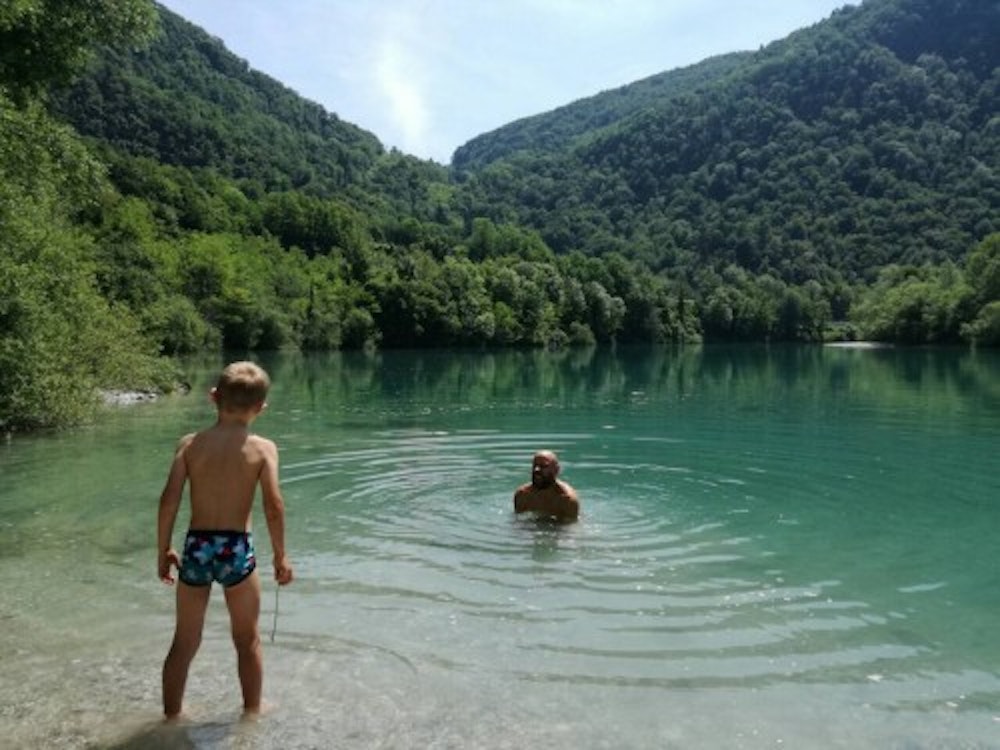 Turquoise Soča river, Slovenia