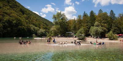 Music festival in Soča Valley, Slovenia
