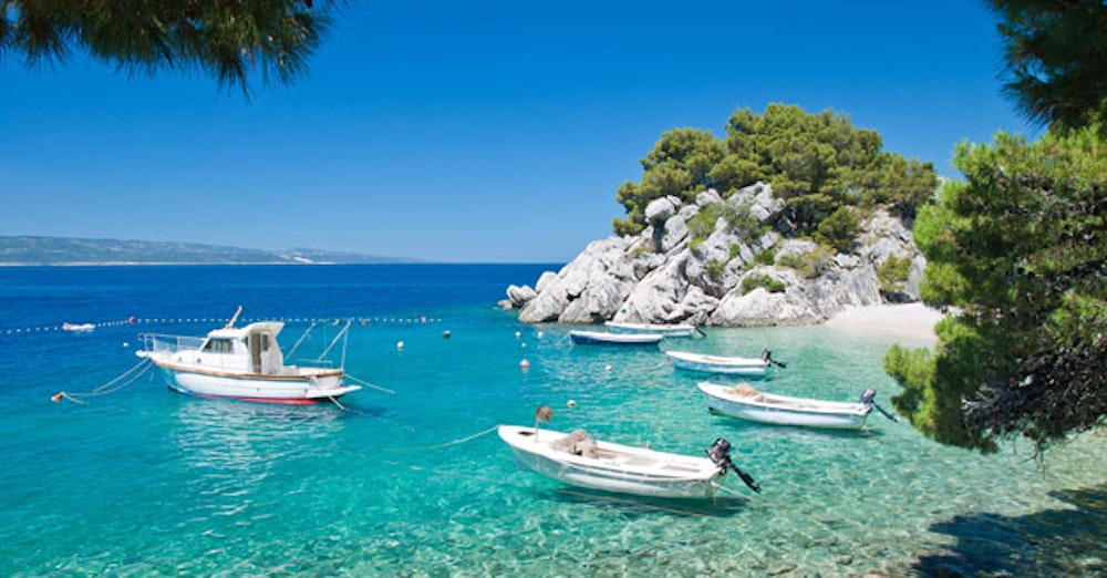 Beautiful beach in Dalmatia, South Croatia