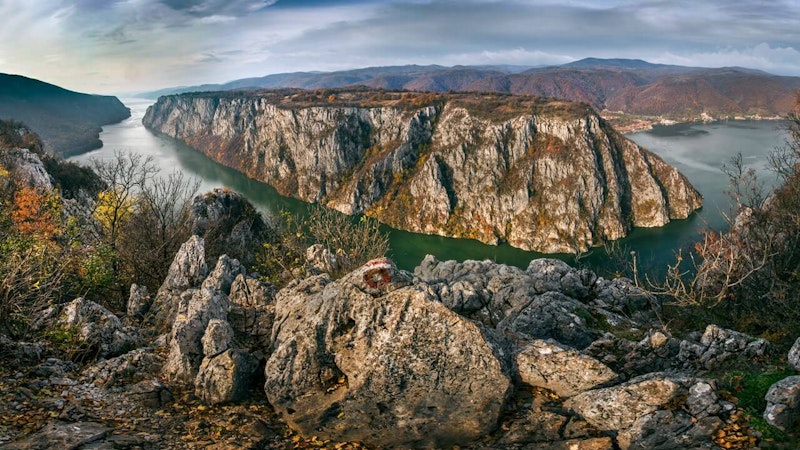 Djerdap national park by Danube river, Serbia