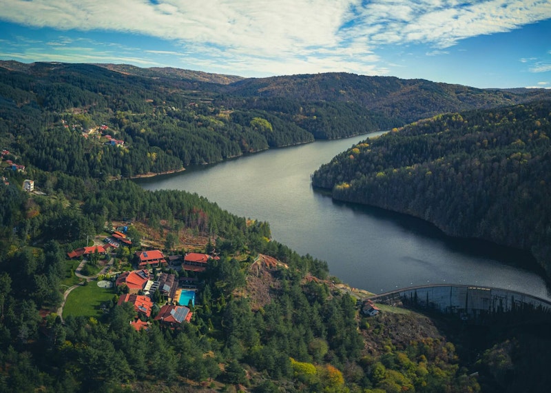 Beautiful Berovo lake, North Macedonia