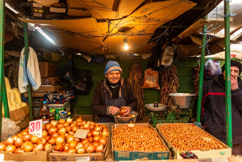 Market in Skopje, North Macedonia