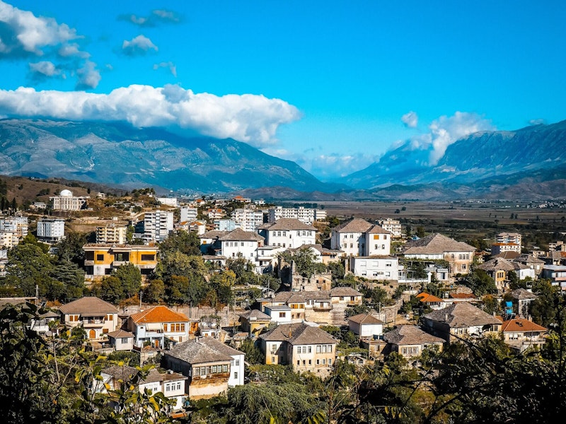 Beautiful city of Gjirokaster, Albania