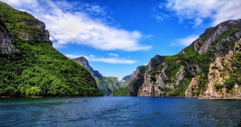 Beautiful Komani Lake, Albania