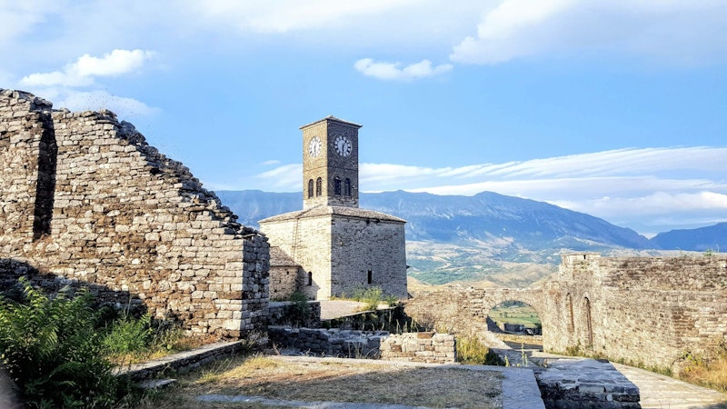 Fortress in Gjirokaster, Albania