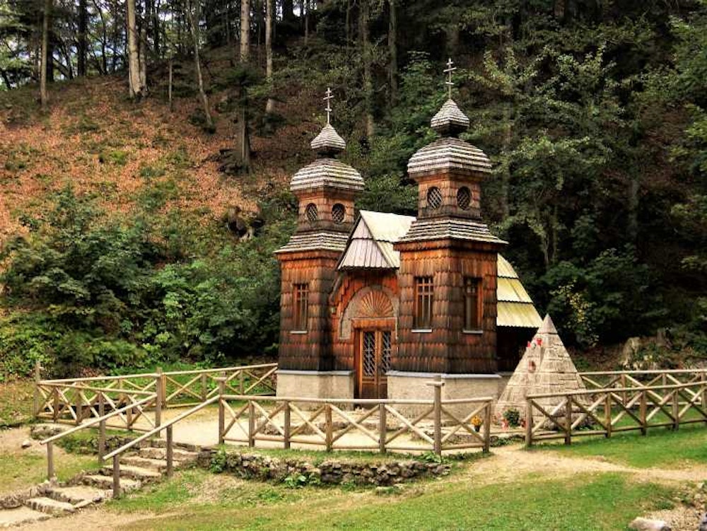 Orthodox Russian chapel on Vršič road, Slovenia