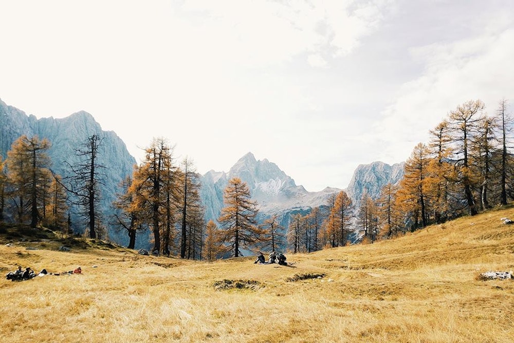 Beautiful hike from Vršič to Slemenova Špica