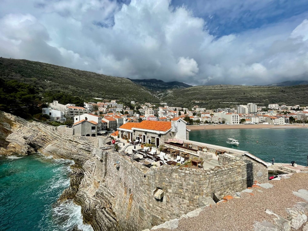 Coastal town Petrovac, Montenegro