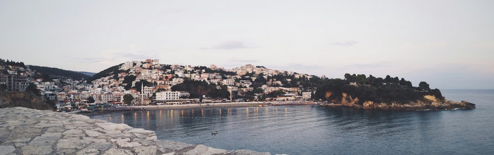 Coastal town of Ulcinj, Montenegro