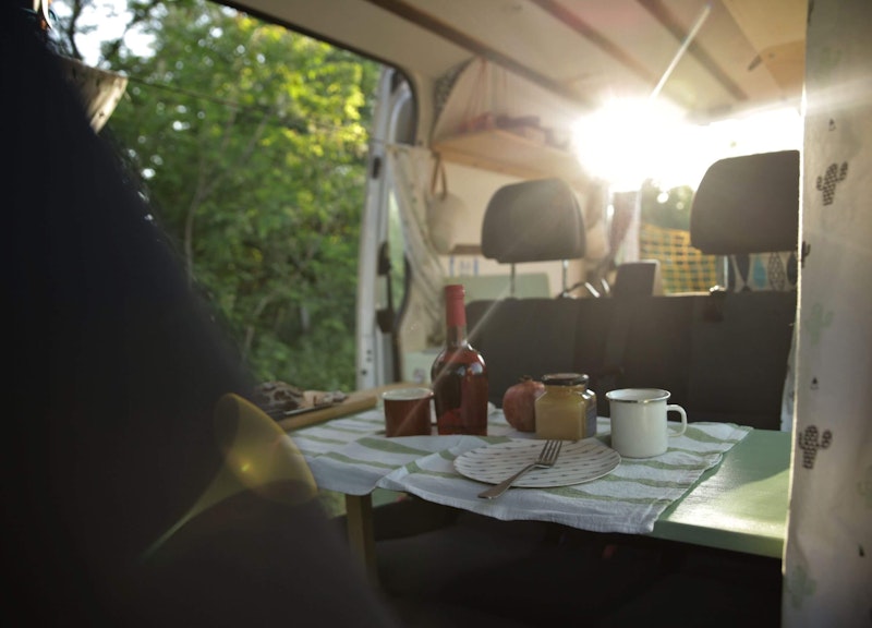 Campervan Golija inside space