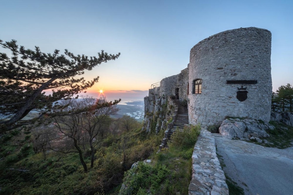 Stone castle at Slovenian coast