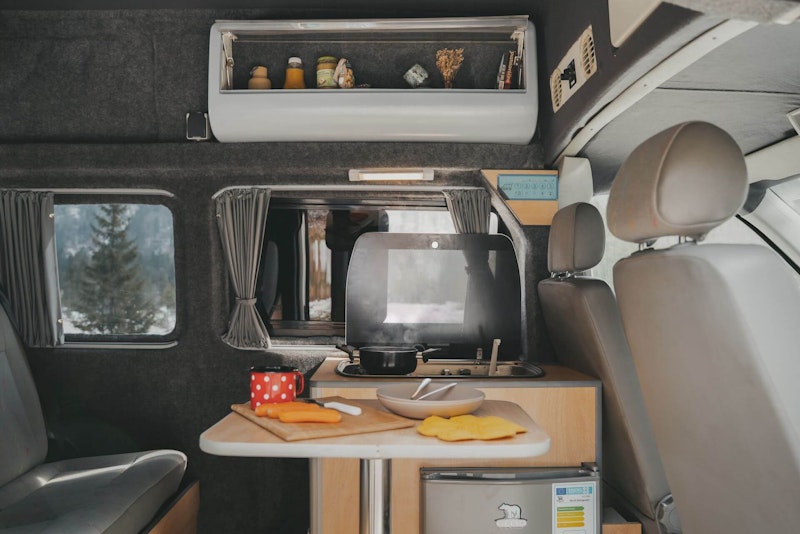Campervan from Balkan Campers - kitchen box