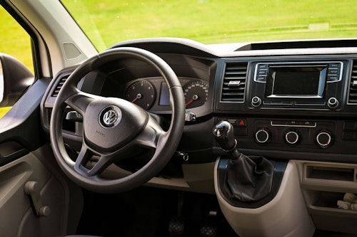 Dashboard of VW T6 from Balkan Campers
