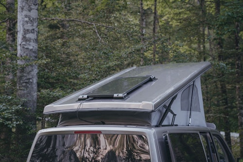 Off grid solar charging in Slovenian mountains