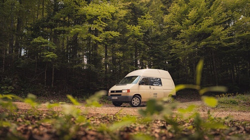 Volkswagen campervan in Istria, Croatia