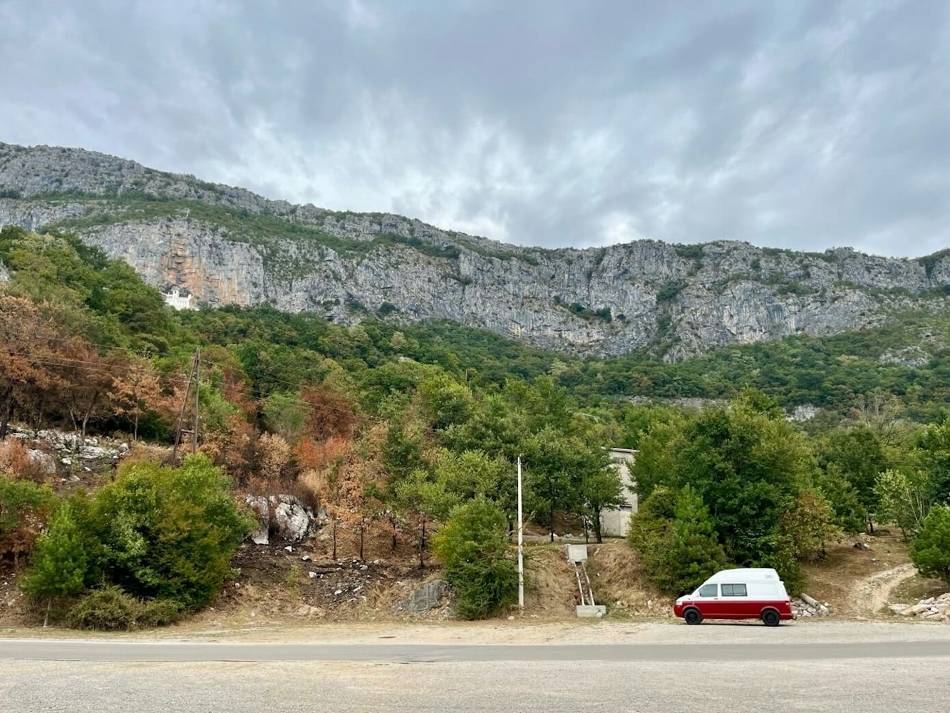 Hired Volkswagen campervan for Balkan Roadttrip