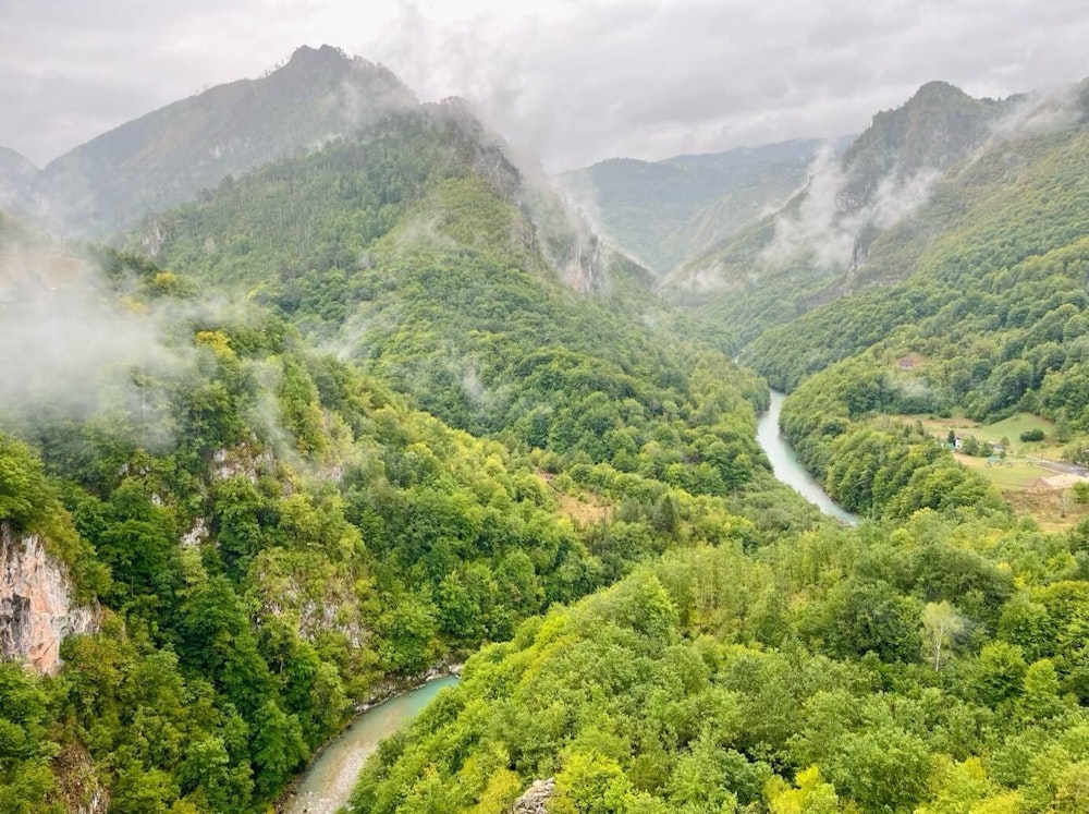 Tara river, bridge, view point, Montenegro