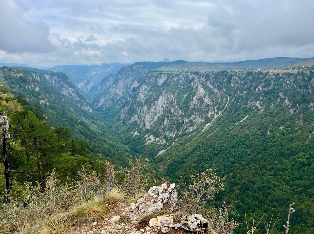 View from Balkan Campers campervan in Montenegro mountains