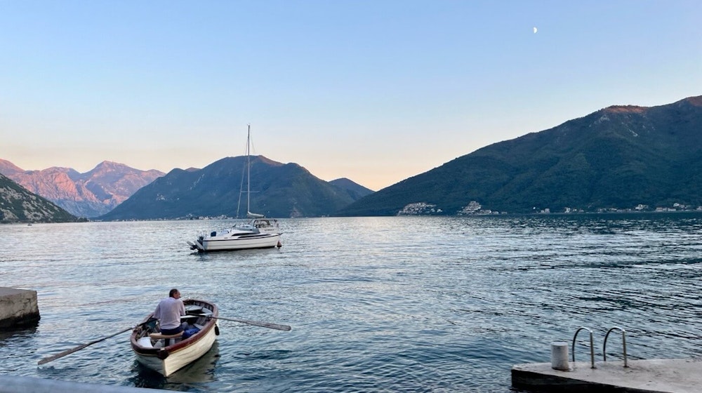 Front position in campsite Dule, Kotor Bay, Montenegro