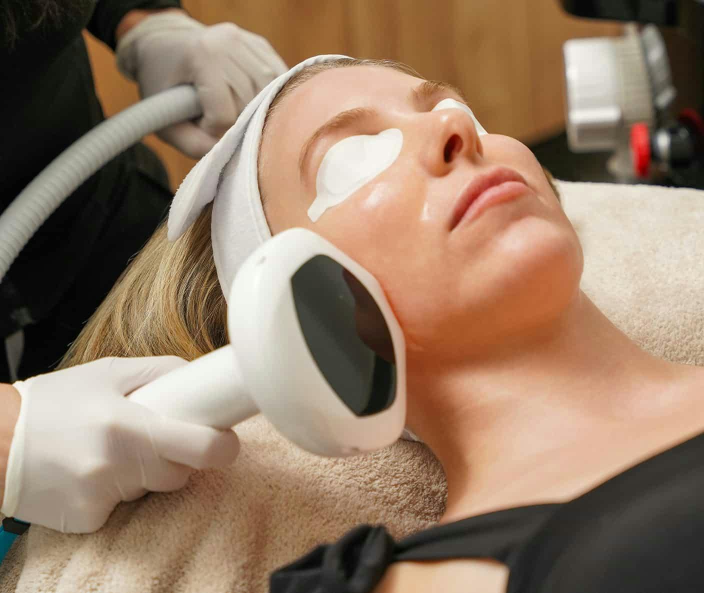Woman during treatment