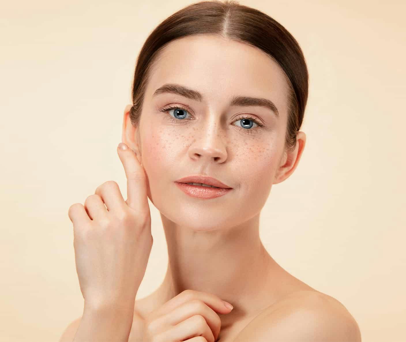 Woman posing close up