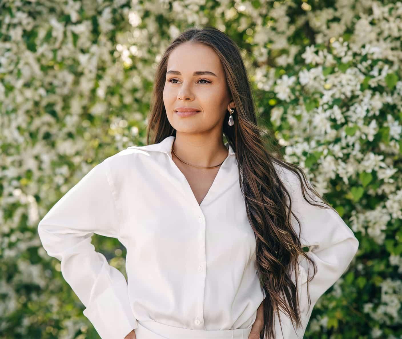 Woman standing outdoors