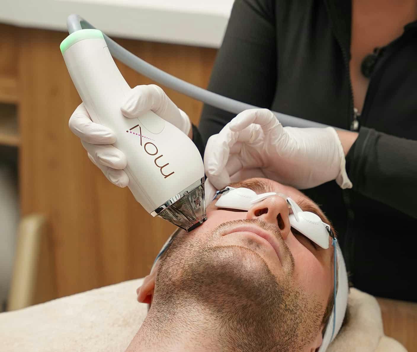Man receiving treatment