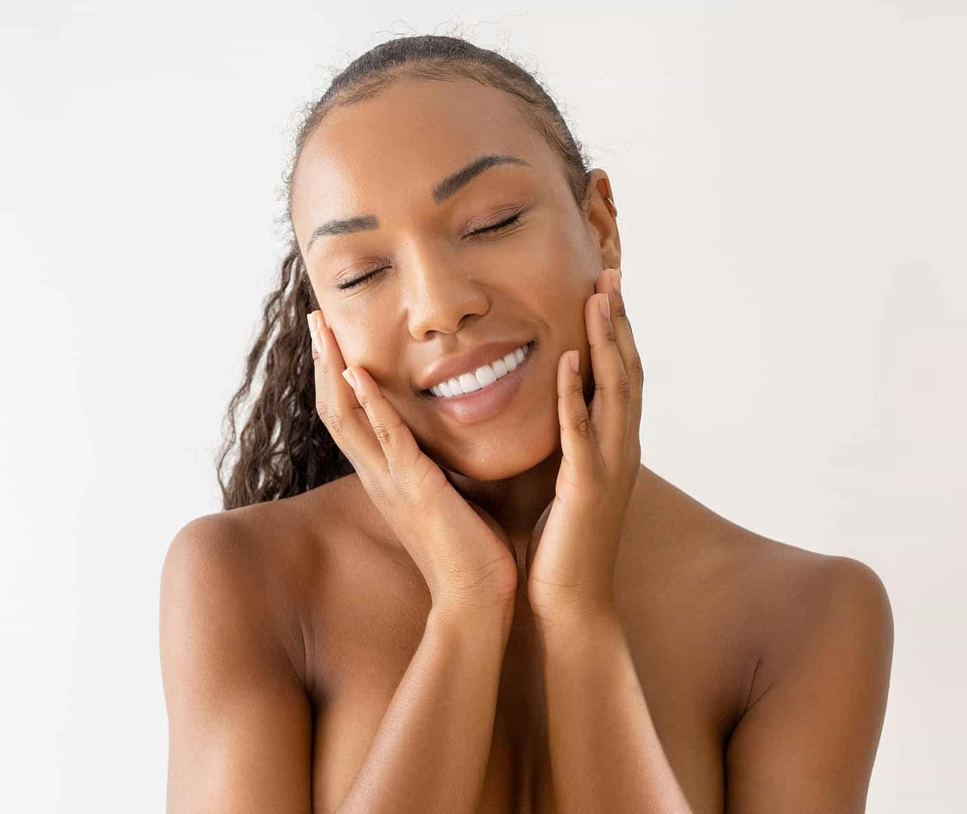 Woman smiling