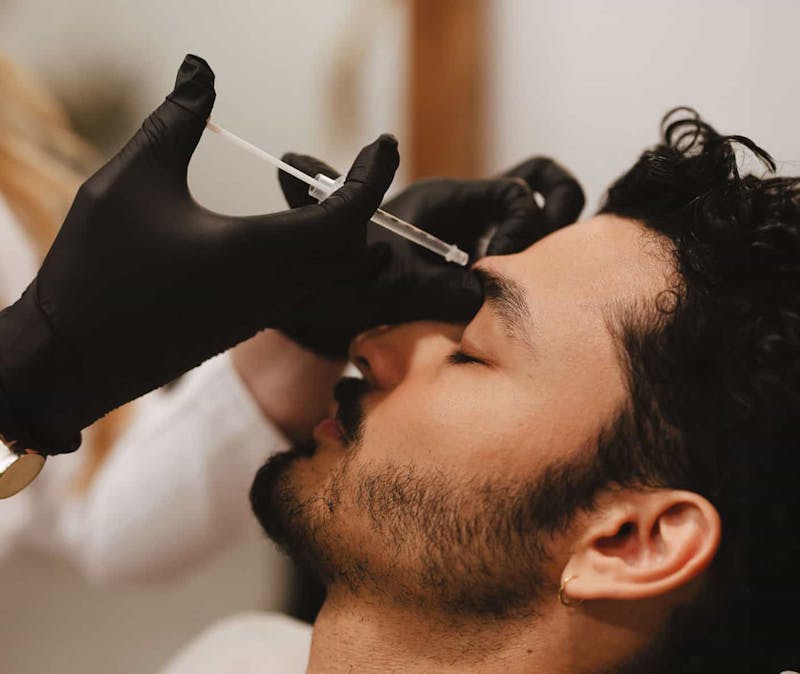 Patient getting injections