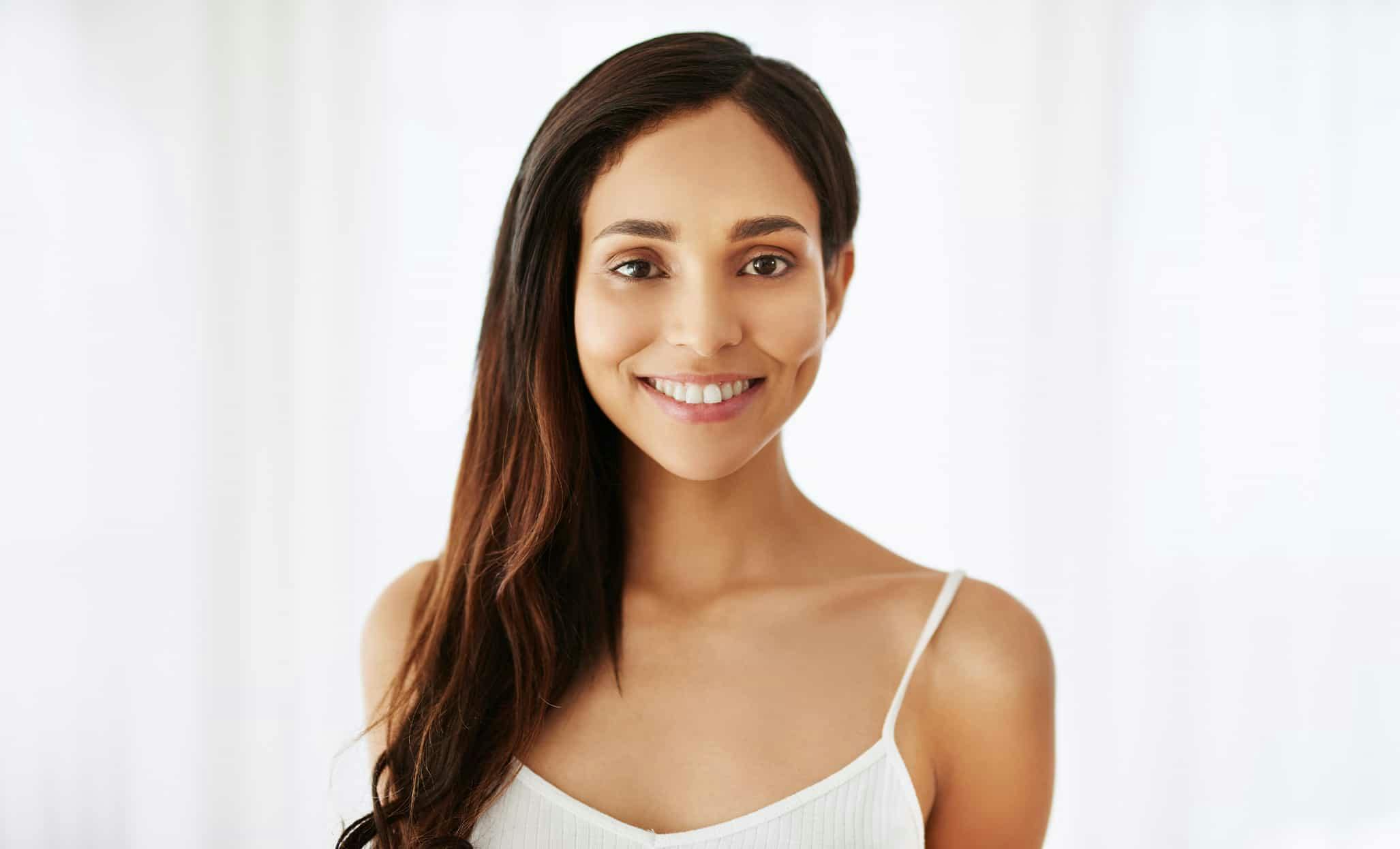 Woman smiling