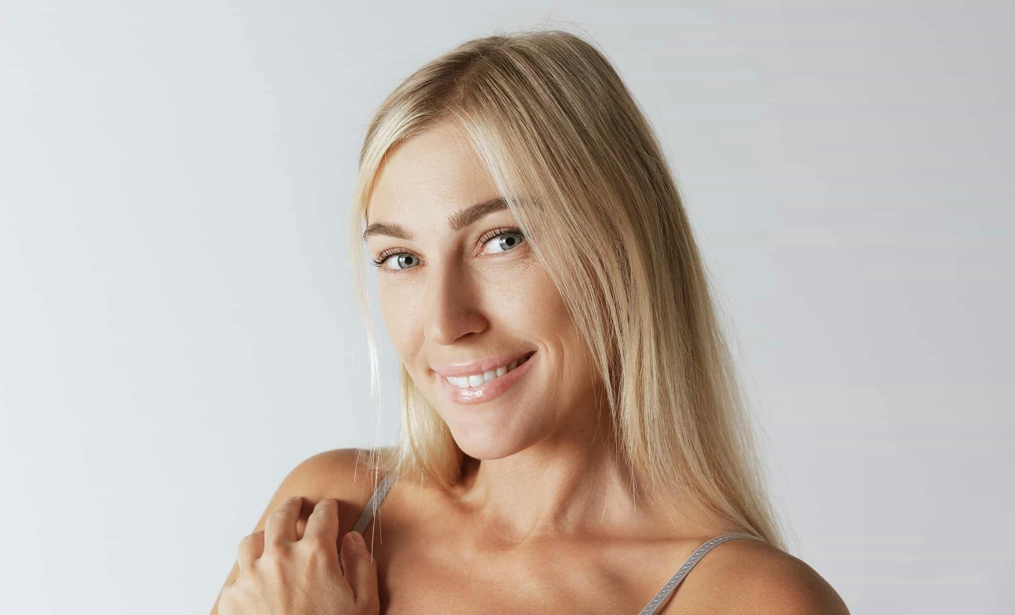 Woman smiling