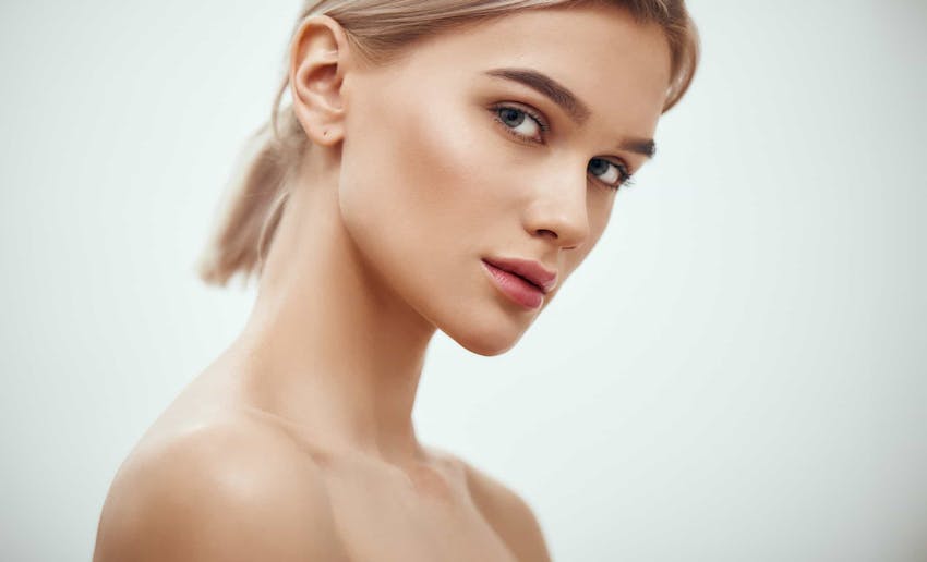 Woman posing close up