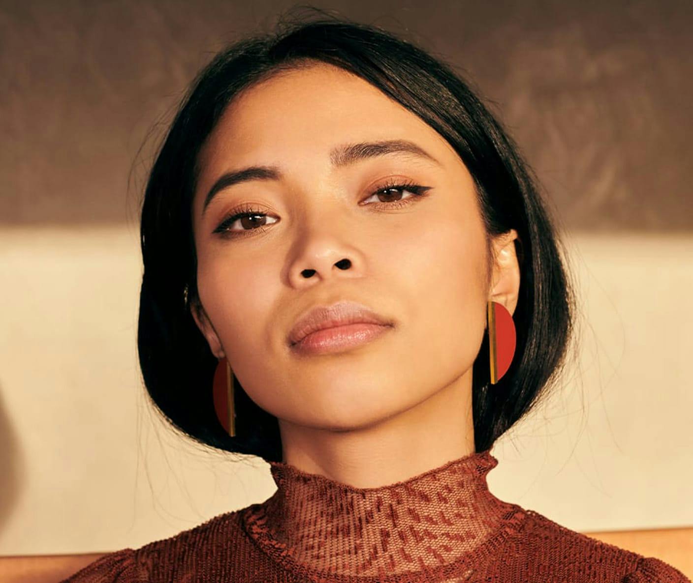 woman with short dark hair