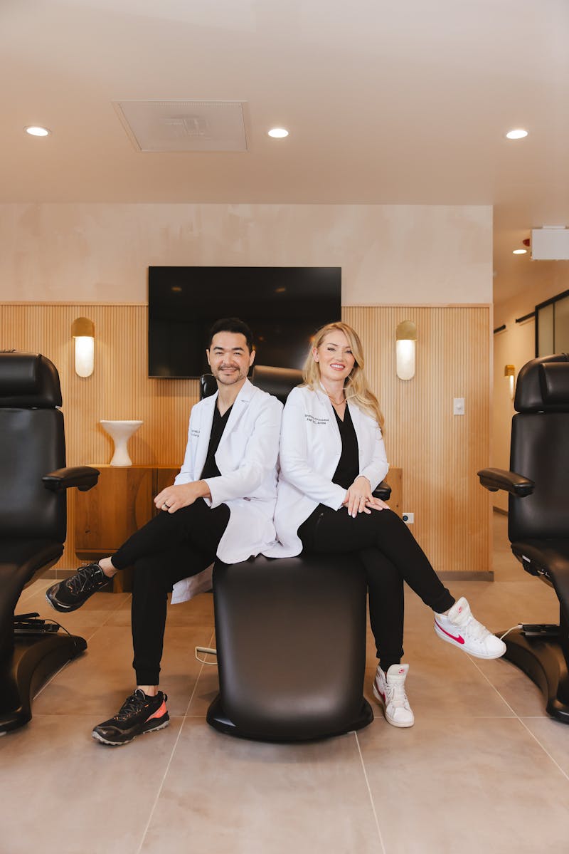 Dr. David Hill and Brittany Croasdell, MS