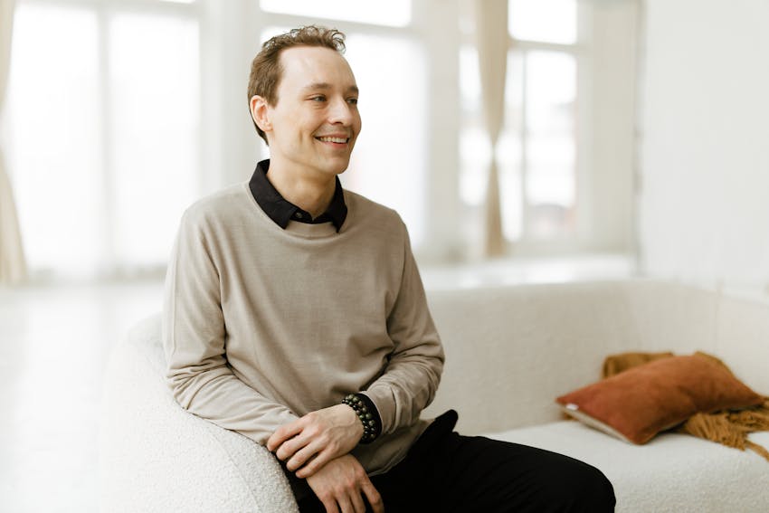 Man sitting down