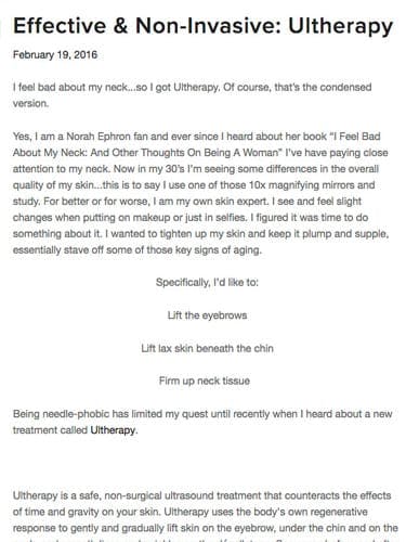 Effective & Non-Invasive: Ultherapy| EverSoPopular