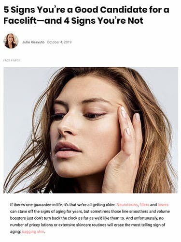 5 Signs You’re a Good Candidate for a Facelift—and 4 Signs You’re Not | RealSelf