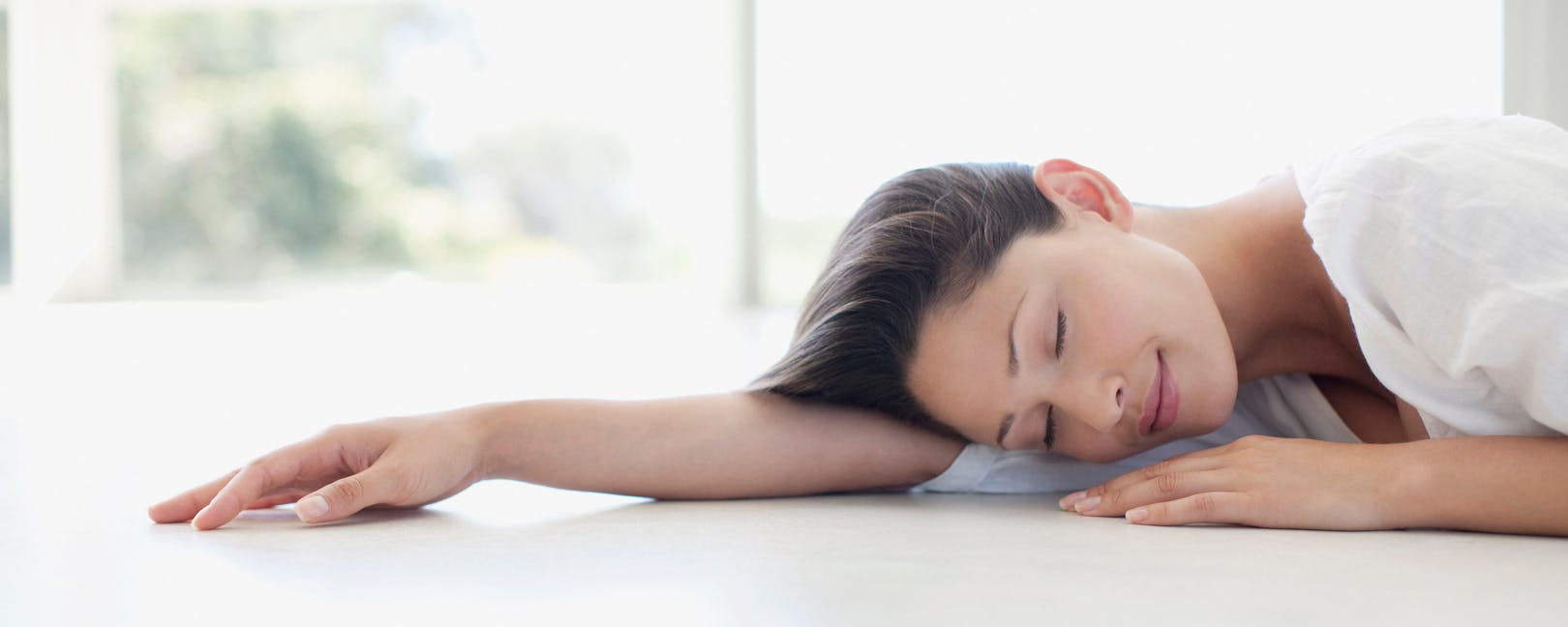 Woman lying down